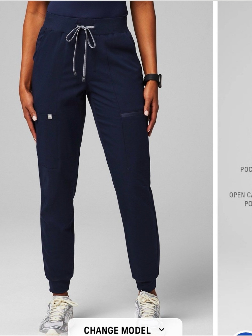 Fabletics Navy  Jogger Scrub Pants
